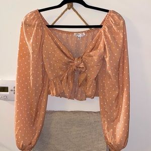 Life's A Picnic Polka Dot Top